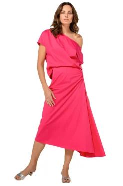 1668-74 / Asymmetrische Comfortabele Top In Katoen Vrouwen Tops