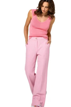 1553-71 / Comfortabele Citylook Broek, Recht Been, Normal Waist Vrouwen Broeken