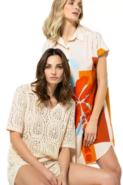 Discount 3170-89 / Comfortabele Rechtvallende Hemdjurk Vrouwen Jurken