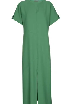 Hot 1124-62 / Comfortabele Rechtvallende Midi Jurk Vrouwen Jurken