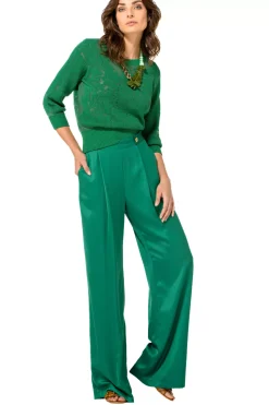 1267-62 / Elegante Half Doorschijnende Pull Vrouwen Pulls