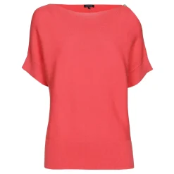 1246-72 / Fijn Gebreide Top Met Schoudereffect Vrouwen Pulls
