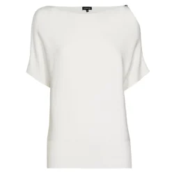 1246-91 / Fijn Gebreide Top Met Schoudereffect Vrouwen Pulls