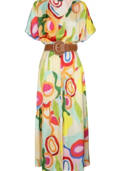 Outlet 3166-79 / Frivole Midi Jurk Vrouwen Jurken