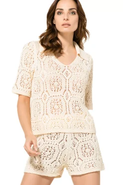 3517-93 / Gehaakte Short, Normal Waist Vrouwen Broeken