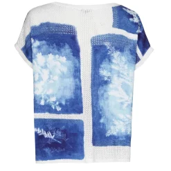 Hot 3203-29 / Half Doorzichtige Gebreide Pull Vrouwen Pulls