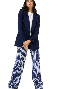 1824-21 / Licht Aansluitende Citylook Comfortabele Blazer Vrouwen Vesten