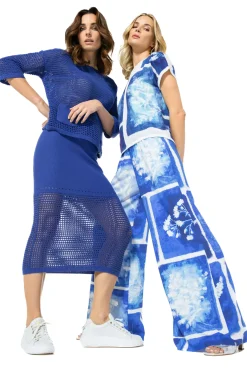Outlet 3714-26 / Midi Rok In Breigoed Vrouwen Rokken