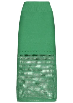 Online 3714-61 / Midi Rok In Breigoed Vrouwen Rokken