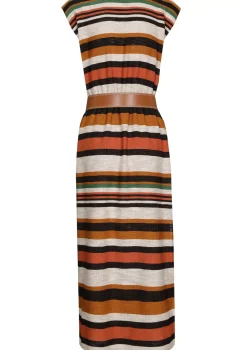 Online 1155-39 / Rechtvallende Comfortabele Midi Jurk Vrouwen Jurken
