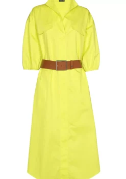 Hot 1177-80 / Rechtvallende Jurk In Stretch Vrouwen Jurken