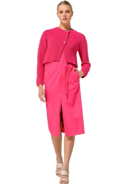 Sale 1169-74 / Rechtvallende Jurk In Stretch Vrouwen Jurken