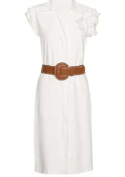New 1113-91 / Rechtvallende Jurk Met Stretch Vrouwen Jurken