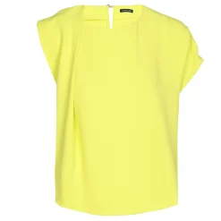 1621-80 / Soepelvallende Asymmetrische Korte Top Vrouwen Tops