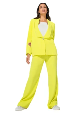1521-80 / Soepelvallende Citylook Broek, Recht Been, Normal Waist Vrouwen Broeken