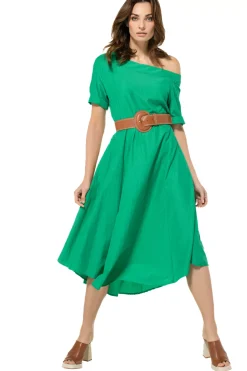 Online 3154-61 / Soepelvallende Comfortabele Jurk Vrouwen Jurken
